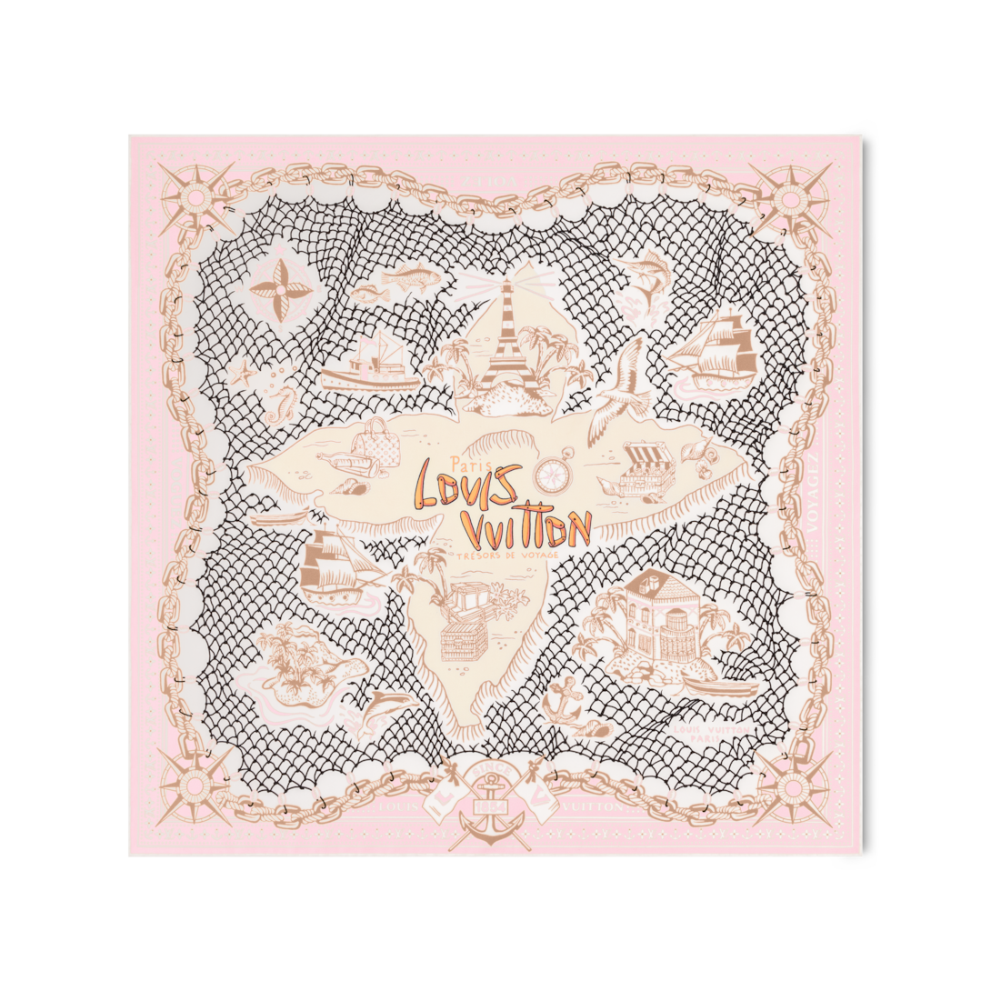 LV Ocean Treasure Map Square 70 S00 - Women - Accessories | LOUIS